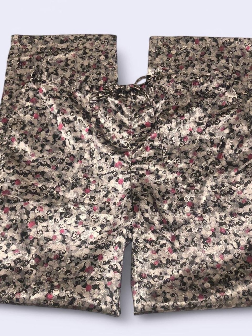 Black & Pink Grey Chantelle silk Pj pants